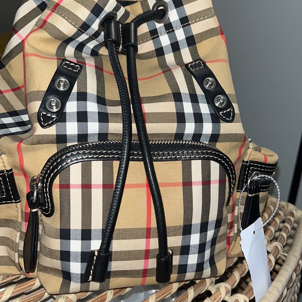 Burberry Rucksack Checked Backpack - Picture 10 of 13